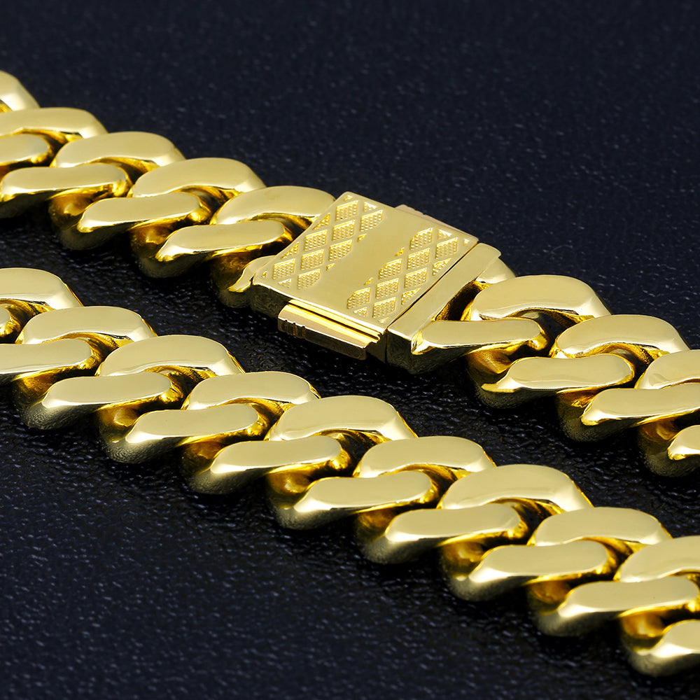 12mm Moissanite Iced Out Cuban Link Bracelet for Men's