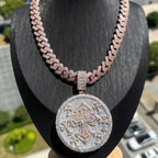 Hip Hop | Cross Medal Pendant Chain Set