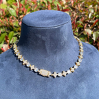 Moissanite Sparkling Star Diamond Tennis Chain
