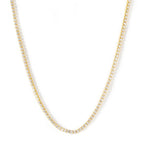 Iced 3mm Crystal Tennis Chain in Gold