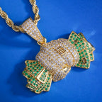 Hip Hop | Iced Out "Holding Dollars" Pendant