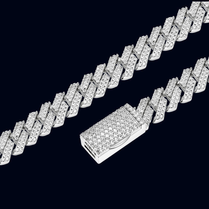 8mm Moissanite Diamond Cuban Chain