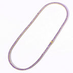 S925 4mm Moissanite Purple Tennis Chain