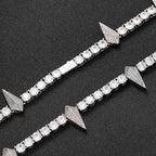 5mm Moissanite Fight Tooth and Claw Tennis Chain
