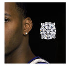 1CT*2 D Color VVS1 Moissanite Six-Claw Magnetic Stud Earrings