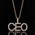 Ice Out Letter Stitching Customized Moissanite Pendant
