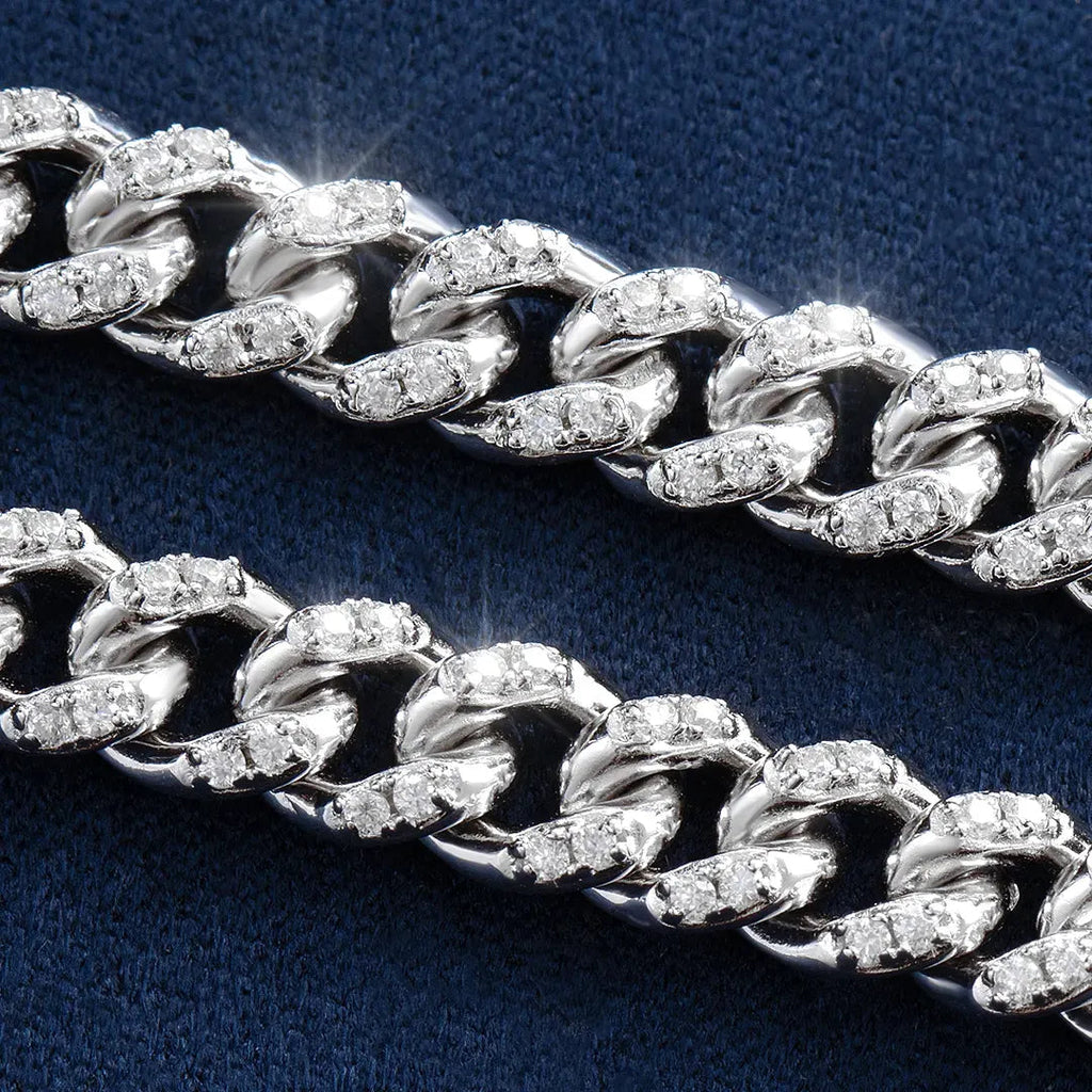 5mm S925 Moissanite Cuban Chain