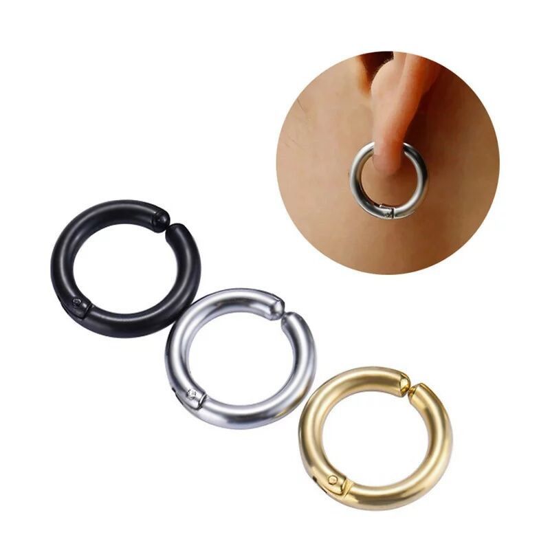 10/12/14/16mm Ear clip Stainless Steel Earrings