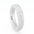 S925 Silver Moissanite Full Diamond Ring