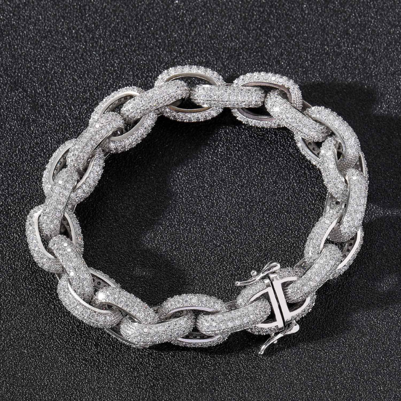 13mm Moissanite Circle Wrap O-Shaped Bracelet