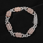 11mm Moissanite Dollar Sign Infinity Cuban Chain