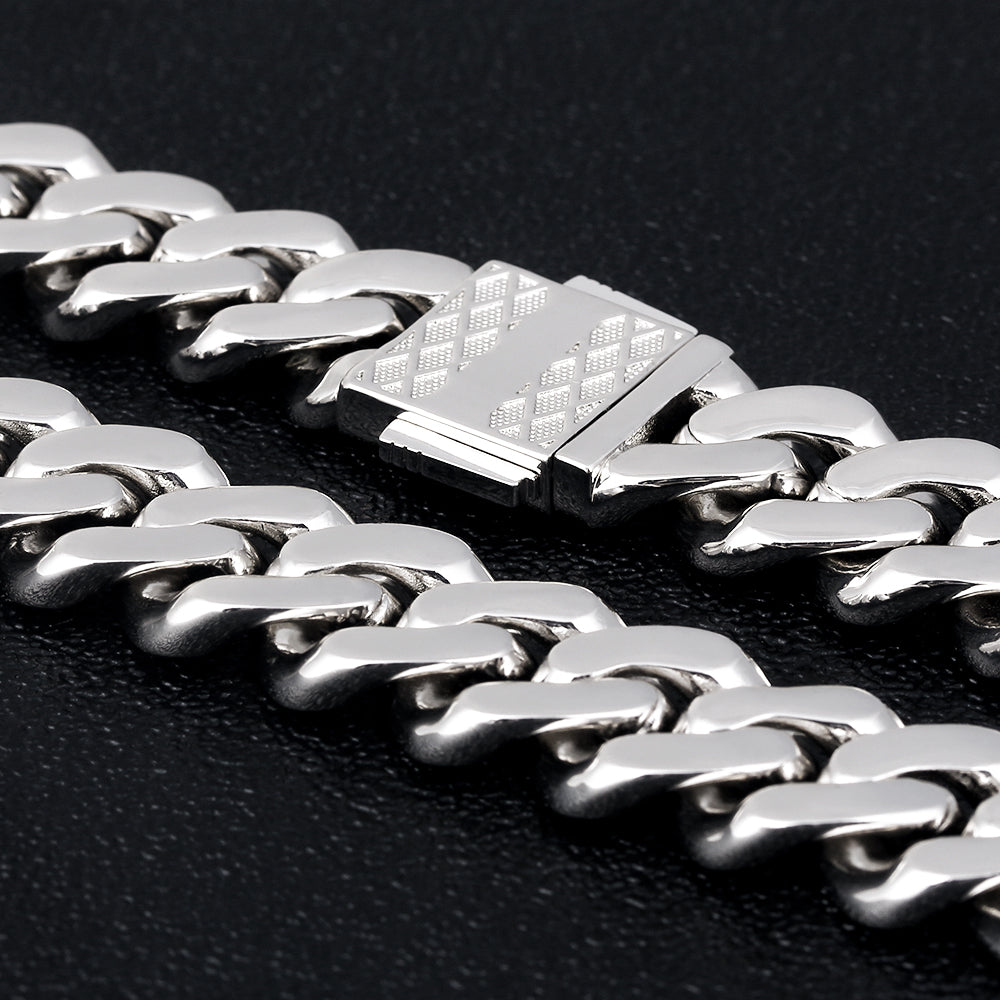 12mm Iced Out Moissanite Cuban Link Bracelet for Men's