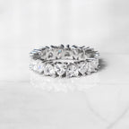 4mm Heart Cut Eternity Ring
