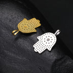 S925 Moissanite Hand of Fatima Pendant