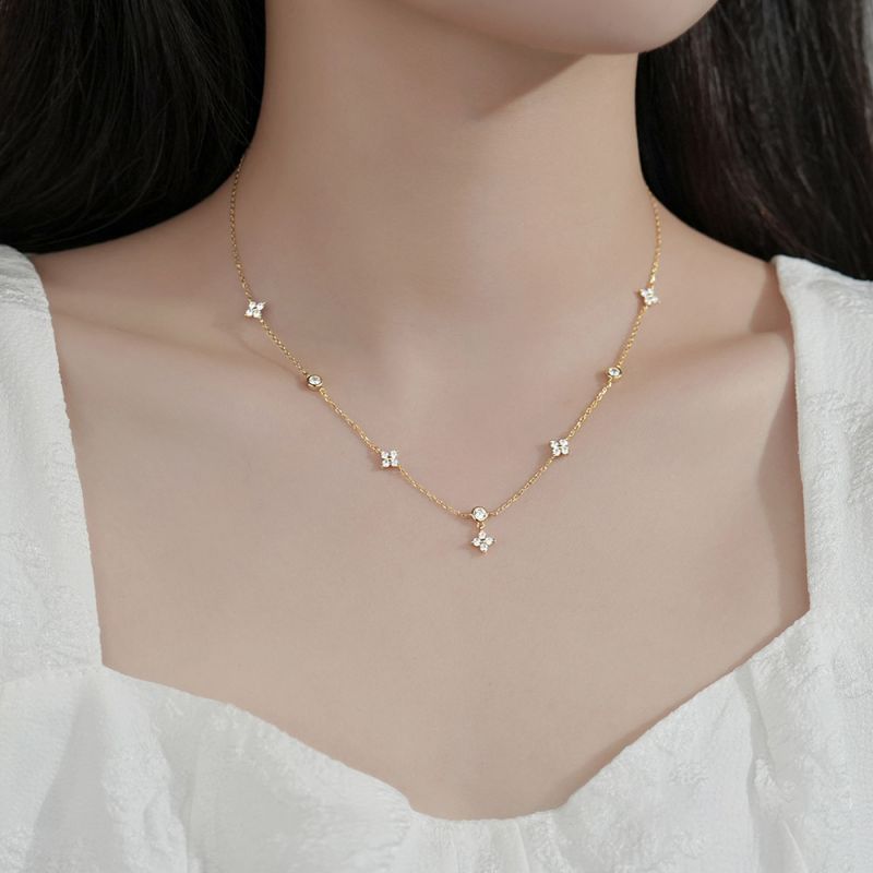 Sterling Silver Clovers Chain