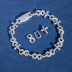20mm Infinity Chain with Detachable Spike Cross
