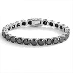 Street Style | "Black Ring" 925S Black Moissanite Bracelet