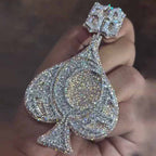 Holiday Discount♠️Came Through Ace of Spade Moissanite Pendant