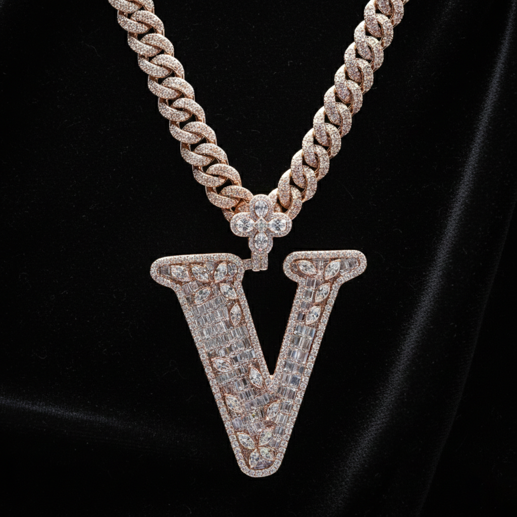 Holiday Special 49%OFF💝Design Letter V Marquise Shape Pendant