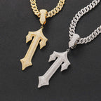 ced Great Sword Cross Pendant Set - 37mm