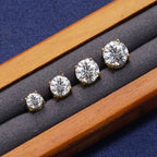 0.5Ct/1Ct/2Ct VVS1 Moissanite Brilliant Round Cut Stud Earrings in S925