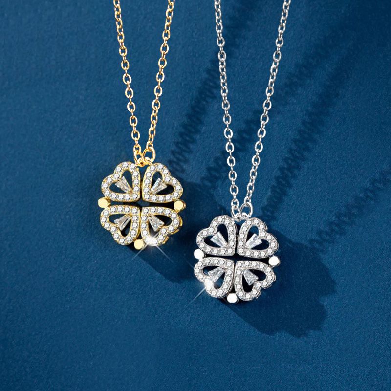 Detachable Clovers Deformed Necklace