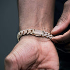 12mm Moissanite Prong Cuban Bracelet