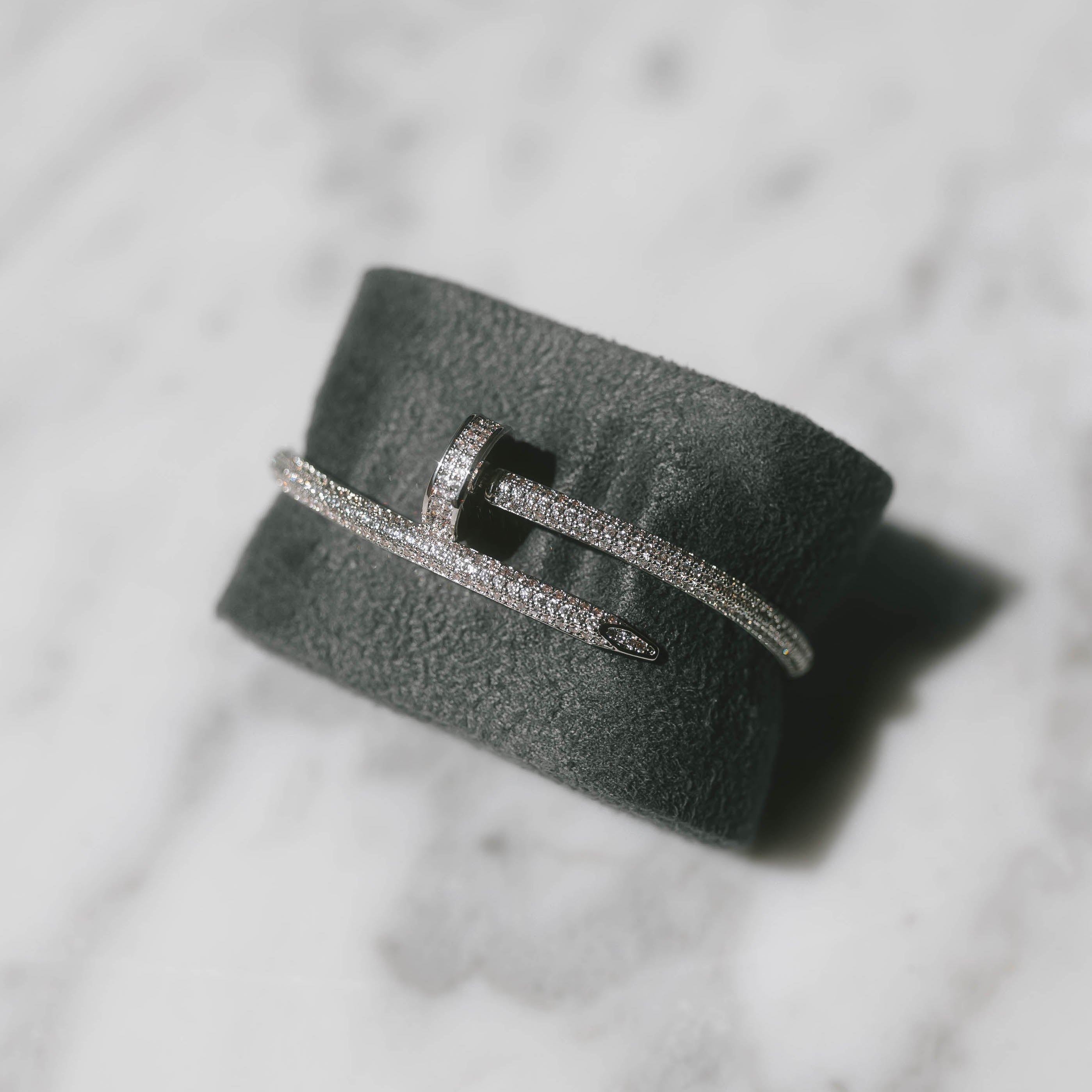 Moissanite Iced Nail Bracelet