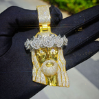 Rose Headdress Jesus Pendant