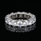 5mm Bling Frost Ice Out Diamond Ring