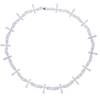 Moissanite Hip Hop Thorn Cross Chain