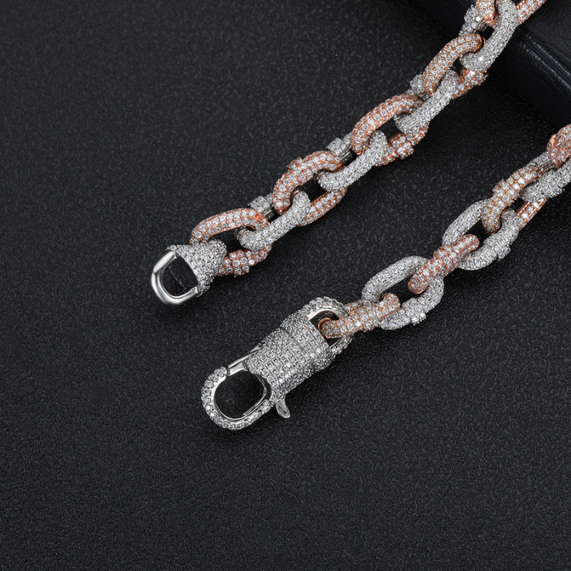 10mm Moissanite Hip Hop O-shaped Chain