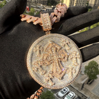Hip Hop | Cross Medal Pendant Chain Set