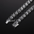 4mm Moissanite Rare Black Tennis Bracelet