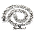 Moissanite can Customize Letter Cuban Chain