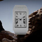 Moissanite Rectangular Full Diamond Watch