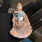 Moissanite Hip Hop Big Wave Jesus Pendant（In stock）