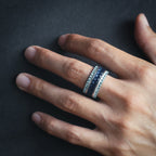 Blue Sapphire Baguette Ring