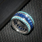 Blue Sapphire Baguette Ring