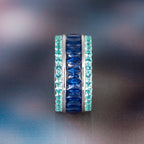 Blue Sapphire Baguette Ring