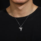 Zircon Uzi Charge Pendant Necklace