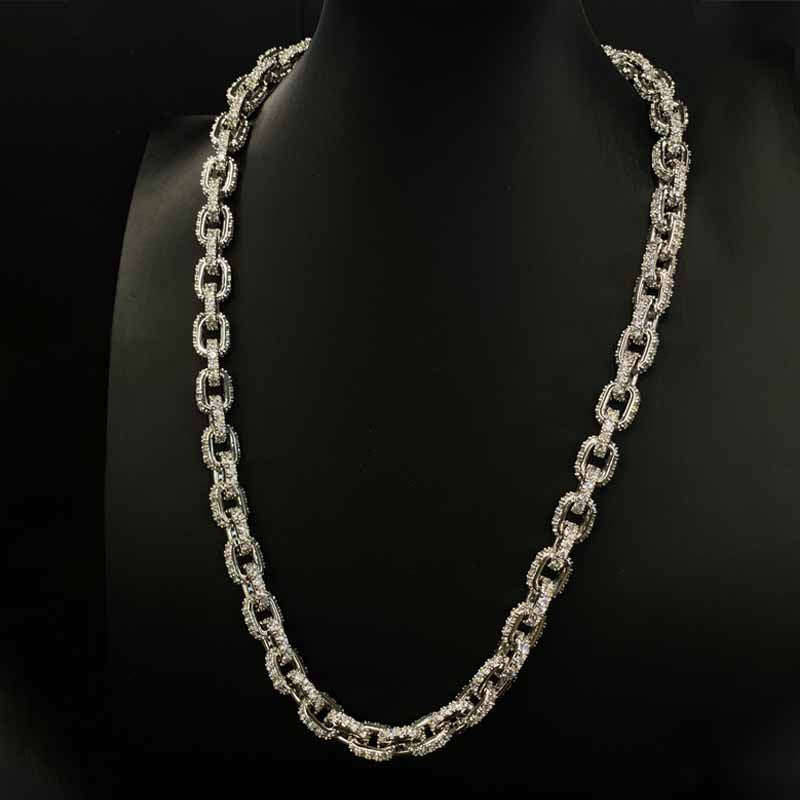 Moissanite Hip Hop Miami Box Clasp Bracelet