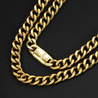10mm Cross Box Buckle Cuban Chain
