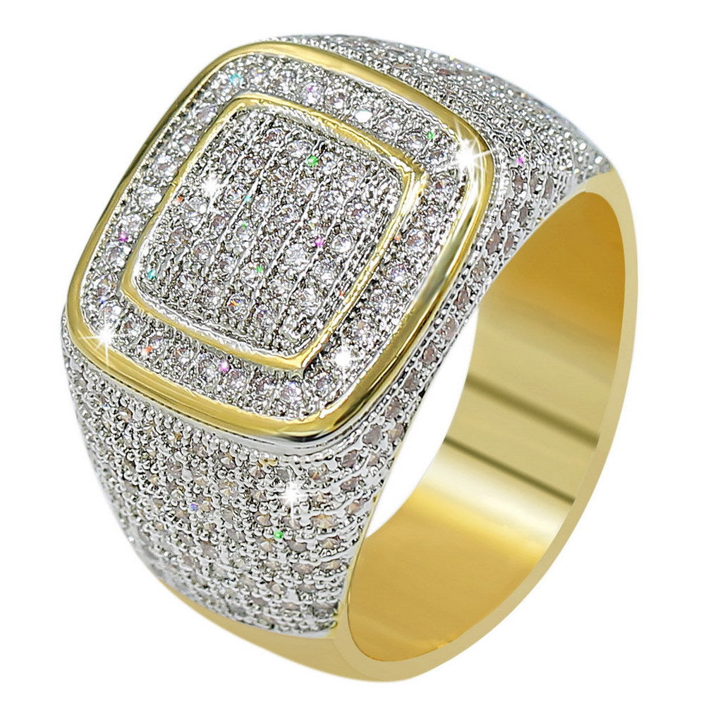 Hip Hop | Round Cut Men's Ring