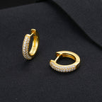 S925 Moissanite Round Earrings