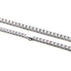 Women's 5mm Tennis Necklace in White Gold
