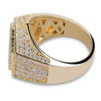 19mm Moissanite Hexagon Hip Hop Ring