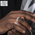 5mm Bling Frost Ice Out Diamond Ring