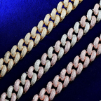 Moissanite Unique Design Buckle Bubble Cuban Chain
