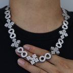 Moissanite Cross Unlimited Cuban Chain